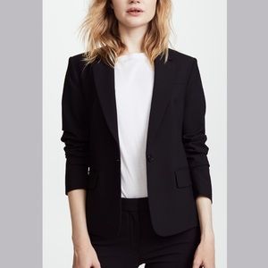 LAST CHANCE Theory Black Cotton Blazer